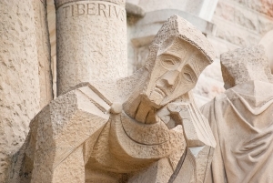 Barcelone, statue Gaudi