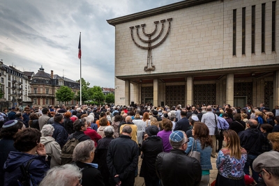 Photo : Hommage aux victimes des attentats du Musée Juif de Bruxelles (Synagogue de la Paix, Strasbourg, France) - Ctruongngoc